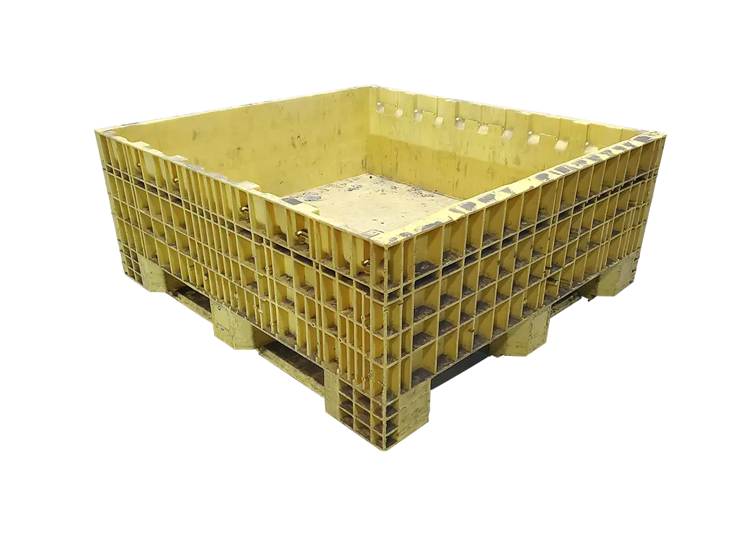 Reconditioned HPJ Industries 45" x 48" x 19" Fixed Wall Bulk Container