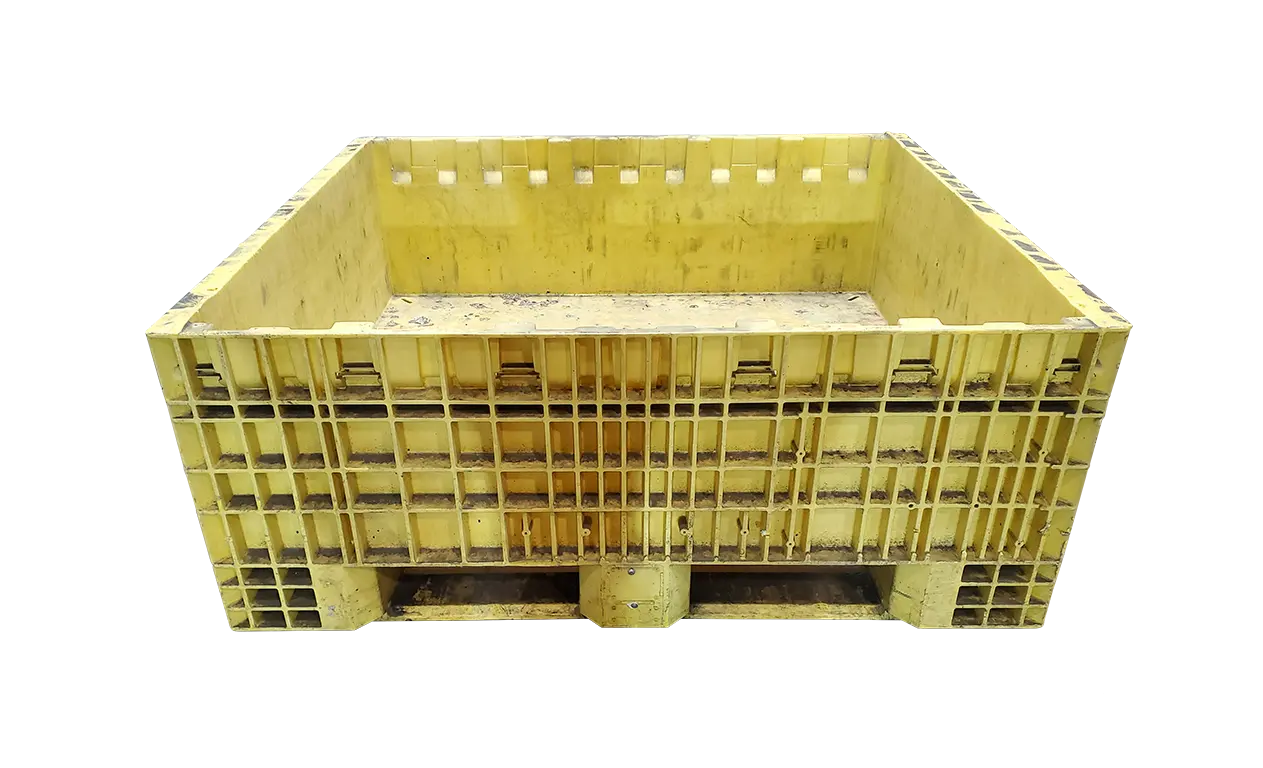 Reconditioned HPJ Industries 45" x 48" x 19" Fixed Wall Bulk Container - Image 6