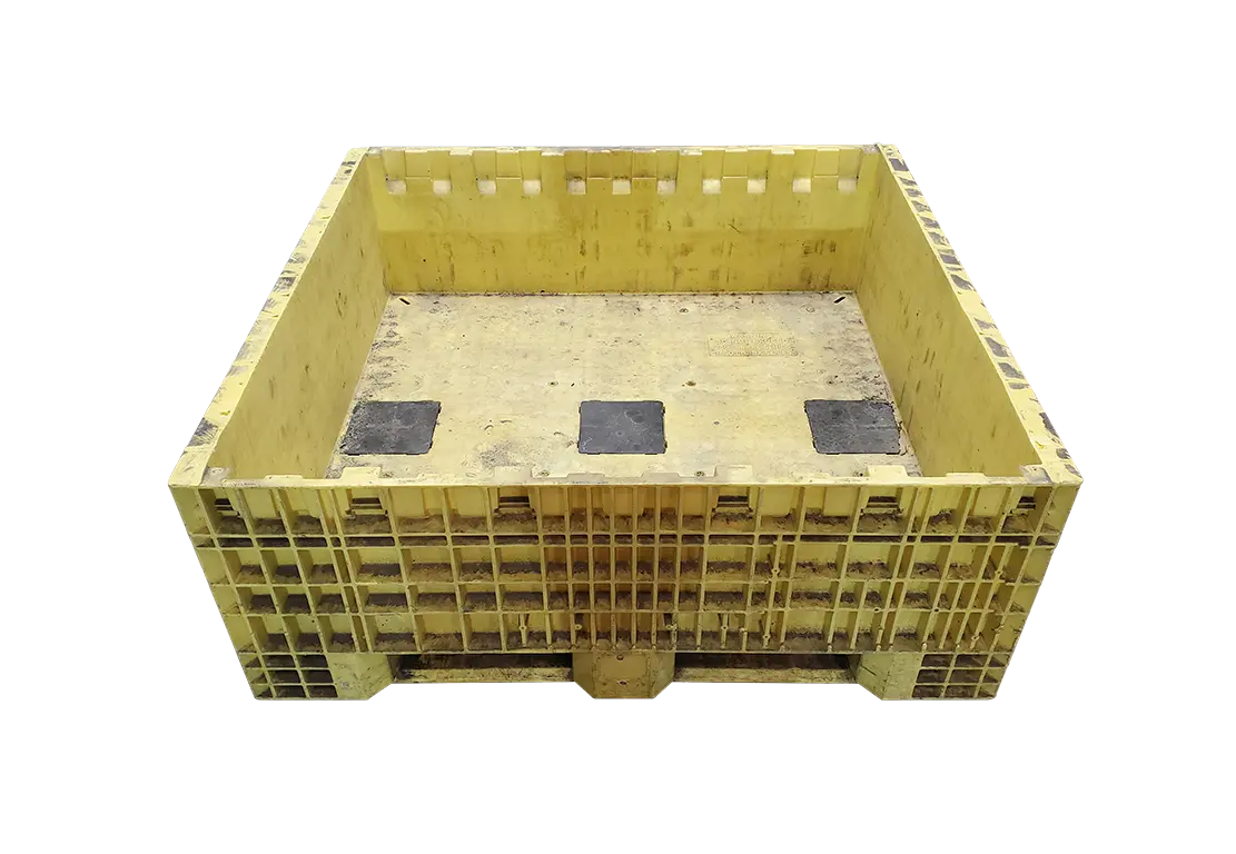 Reconditioned HPJ Industries 45" x 48" x 19" Fixed Wall Bulk Container - Image 4