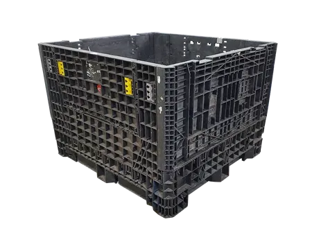 Reconditioned HPJ Industries 45" x 48" x 34" All Black All Good Runner Bulk Container