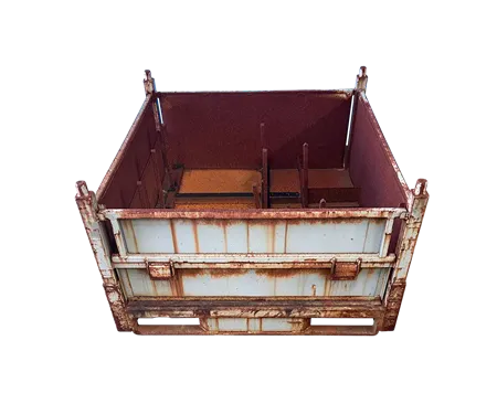 Used HPJ Industries 48" x 44.5" x 27" Steel Tub 48" Side and 44.5" Side - 2 Drop Doors