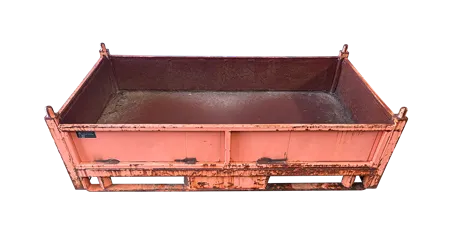Used HPJ Industries 64" x 36" x 17" Steel Tub - No Drop Doors