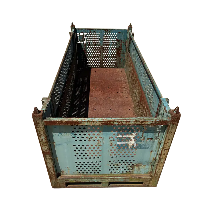 Used HPJ Industries 108" x 44" x 40" Steel Tub - 2 Drop Doors 108" Side - Image 2