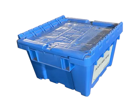 Used Buckhorn 12" x 11" x 7" Blue Flip Top Hand Tote