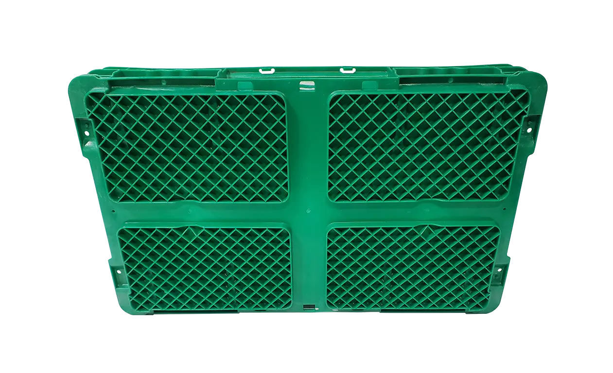 Used HPJ Industries 24" x 15" x 4" Green Hand Tote Reinforced Bottom - Image 5