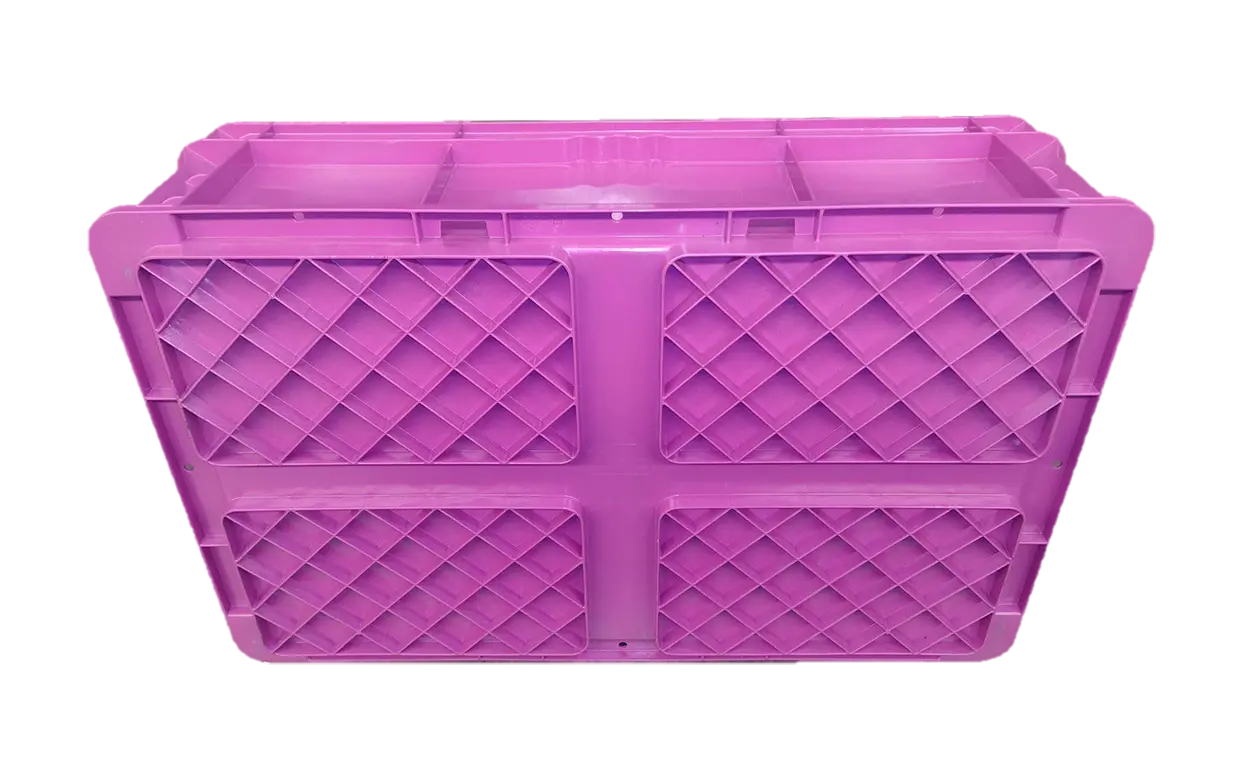 New Orbis 24" x 15" x 7" Purple Hand Tote Smooth Bottom - Image 2