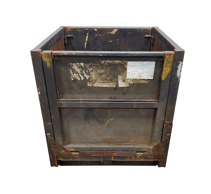 Used HPJ Industries 30" x 32" x 34" Collapsible Steel Tub - 1 Drop Door 32" Side - Image 4