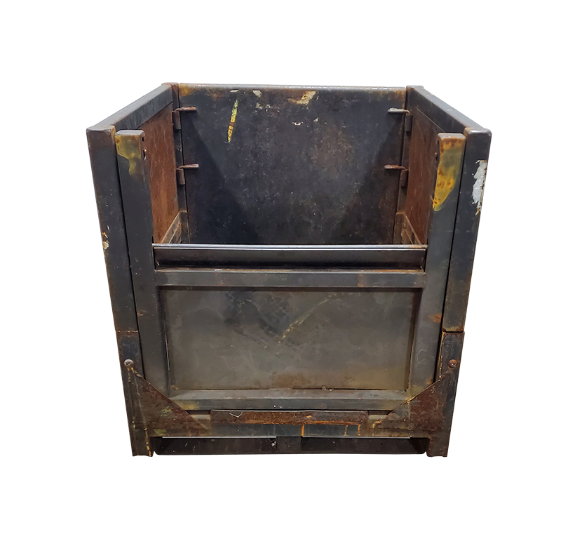 Used HPJ Industries 30" x 32" x 34" Collapsible Steel Tub - 1 Drop Door 32" Side - Image 5