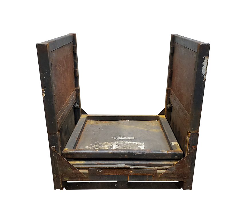 Used HPJ Industries 30" x 32" x 34" Collapsible Steel Tub - 1 Drop Door 32" Side - Image 7