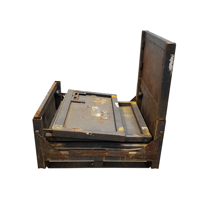 Used HPJ Industries 30" x 32" x 34" Collapsible Steel Tub - 1 Drop Door 32" Side - Image 8