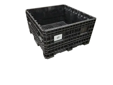 Reconditioned HPJ Industries 45" x 48" x 25" All Black Fixed Wall Bulk Container