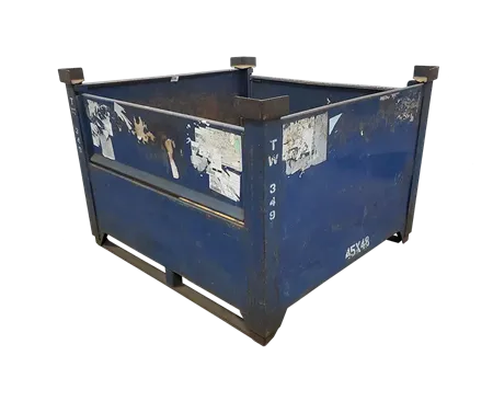 Used HPJ Industries 45" x 48" x 34" Steel Tub - 2 Drop Doors 48" Side