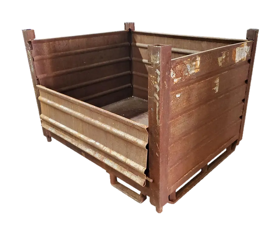 Used HPJ Industries 53" x 44" x 38" Steel Tub - 1 Drop Door 53" Side - Image 2