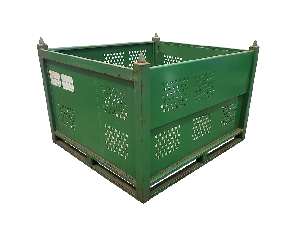 Used HPJ Industries 53" x 48" x 36" Steel Tub - 2 Drop Doors 53" Side