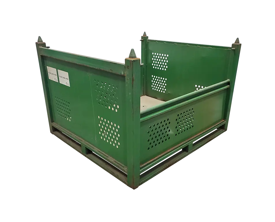 Used HPJ Industries 53" x 48" x 36" Steel Tub - 2 Drop Doors 53" Side - Image 2