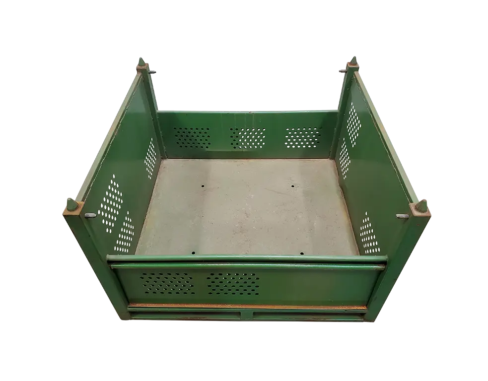 Used HPJ Industries 53" x 48" x 36" Steel Tub - 2 Drop Doors 53" Side - Image 5