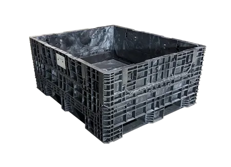 New Buckhorn 57" x 48" x 25" All Black Bulk Container - 4 Drop Doors