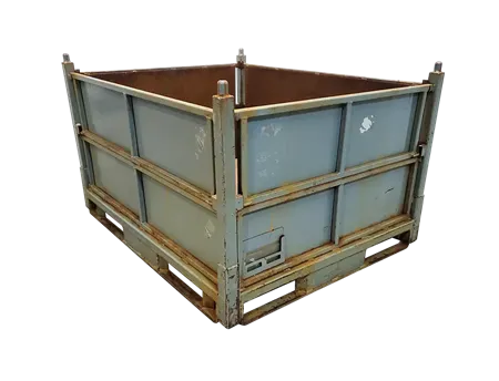 Used HPJ Industries 60" x 48" x 36" Steel Tub - 4 Drop Doors