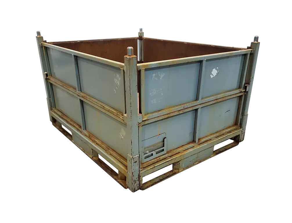 Used HPJ Industries 60" x 48" x 36" Steel Tub - 4 Drop Doors