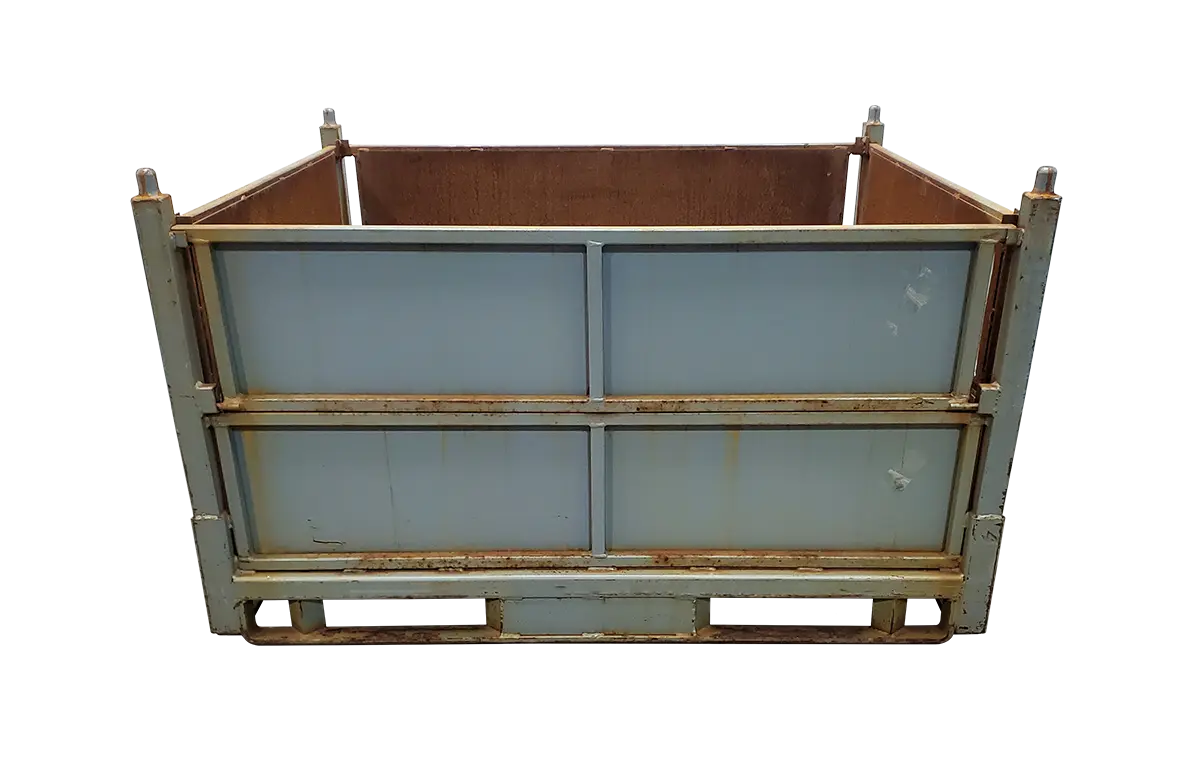 Used HPJ Industries 60" x 48" x 36" Steel Tub - 4 Drop Doors - Image 4