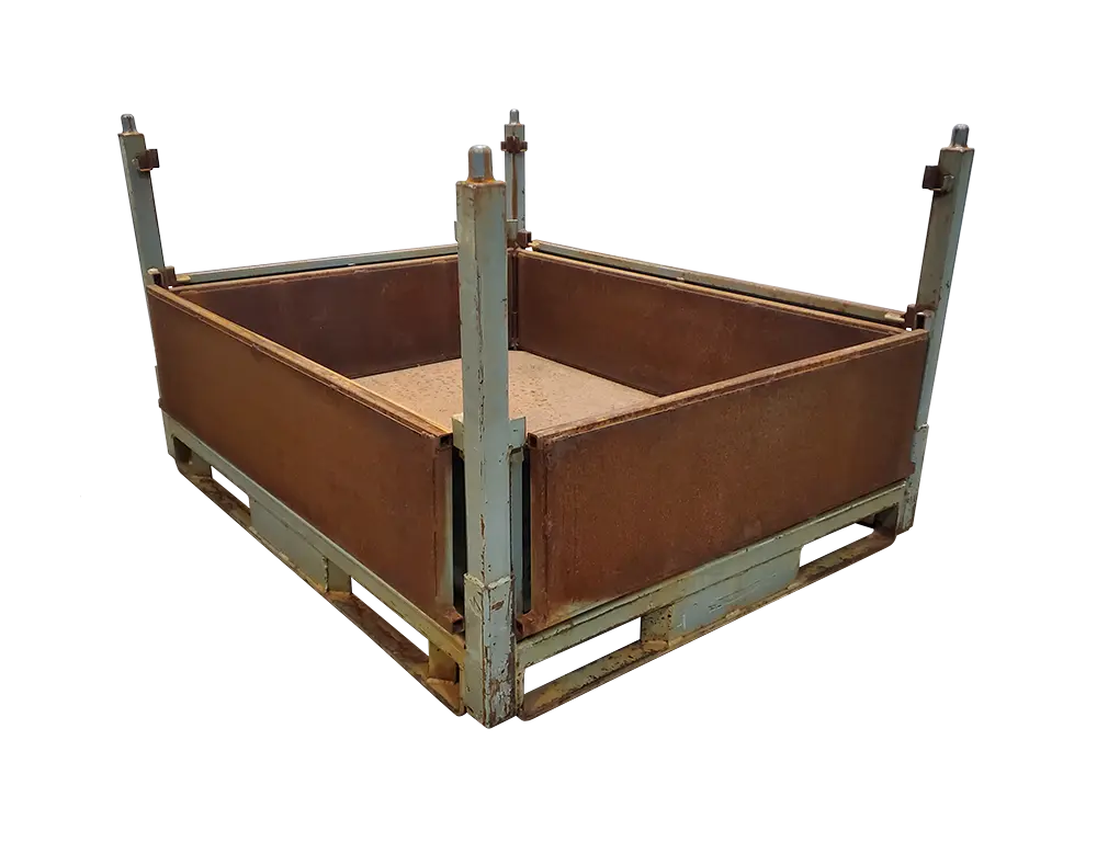 Used HPJ Industries 60" x 48" x 36" Steel Tub - 4 Drop Doors - Image 5