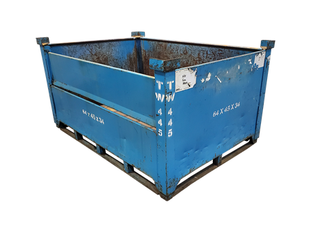 Used HPJ Industries 64" x 45" x 34" Steel Tub - 1 Drop Door 64" Side