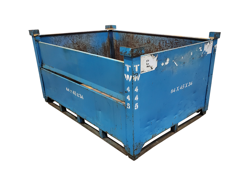 Used HPJ Industries 64" x 45" x 34" Steel Tub - 1 Drop Door 64" Side