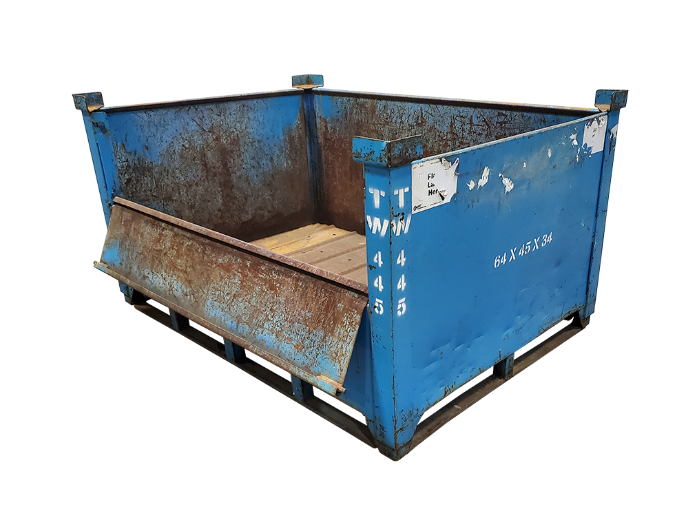 Used HPJ Industries 64" x 45" x 34" Steel Tub - 1 Drop Door 64" Side - Image 4