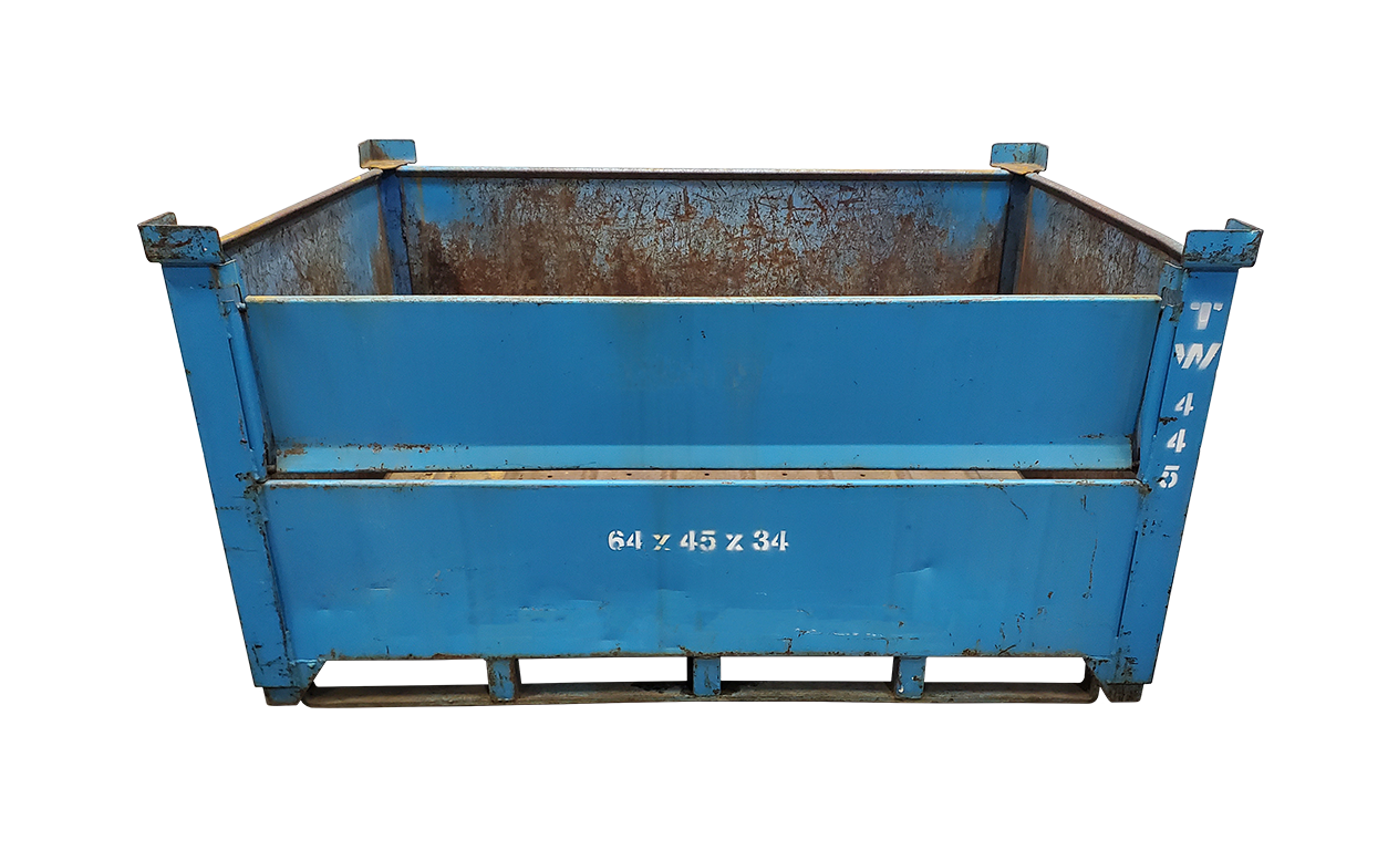 Used HPJ Industries 64" x 45" x 34" Steel Tub - 1 Drop Door 64" Side - Image 5