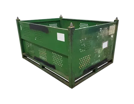 Used HPJ Industries 64" x 48" x 34" Steel Tub - 2 Drop Doors 64" Sides