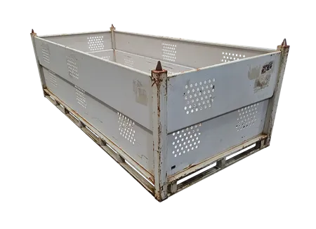 Used HPJ Industries 110" x 48" x 36" Steel Tub - 4 Drop Doors