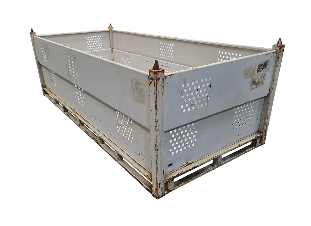 Used HPJ Industries 110" x 48" x 36" Steel Tub - 4 Drop Doors