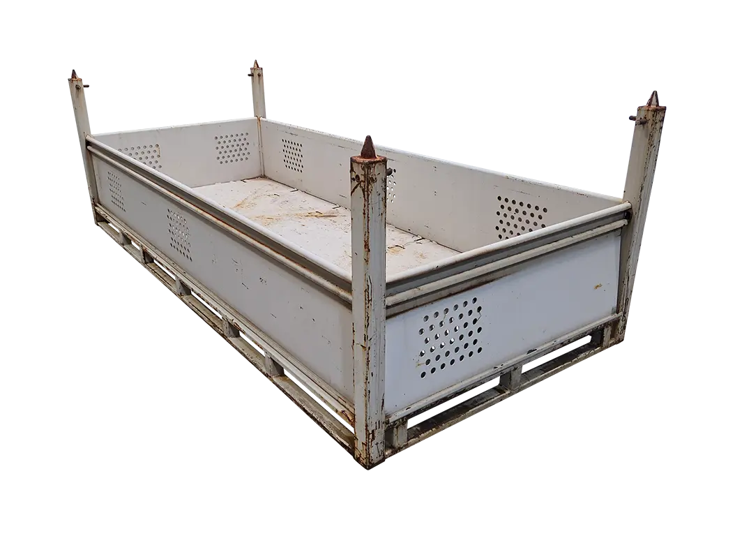Used HPJ Industries 110" x 48" x 36" Steel Tub - 4 Drop Doors - Image 3