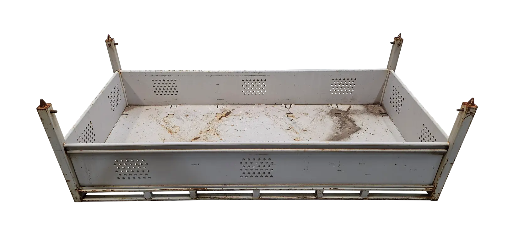 Used HPJ Industries 110" x 48" x 36" Steel Tub - 4 Drop Doors - Image 2