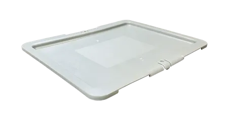 Used HPJ Industries 15" x 12" Gray Hand Tote Lid