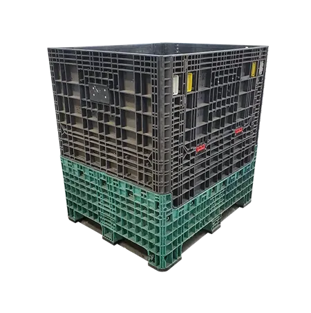Reconditioned HPJ Industries 40" x 48" x 50" Mixed Color Bulk Container