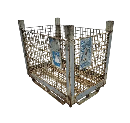 Used HPJ Industries 45" x 29" x 40" Wire Basket - 1 Drop Door 45" Side and 29" Side